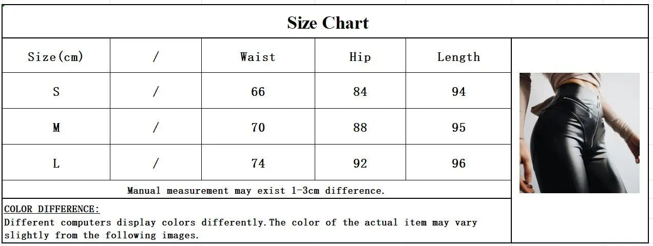 Gothic Pu Leather High Waist Straight Leather Pants Sexy Tight Hip Shape Legging Streetwear Zipper Patchwork Motorcycle Trousers