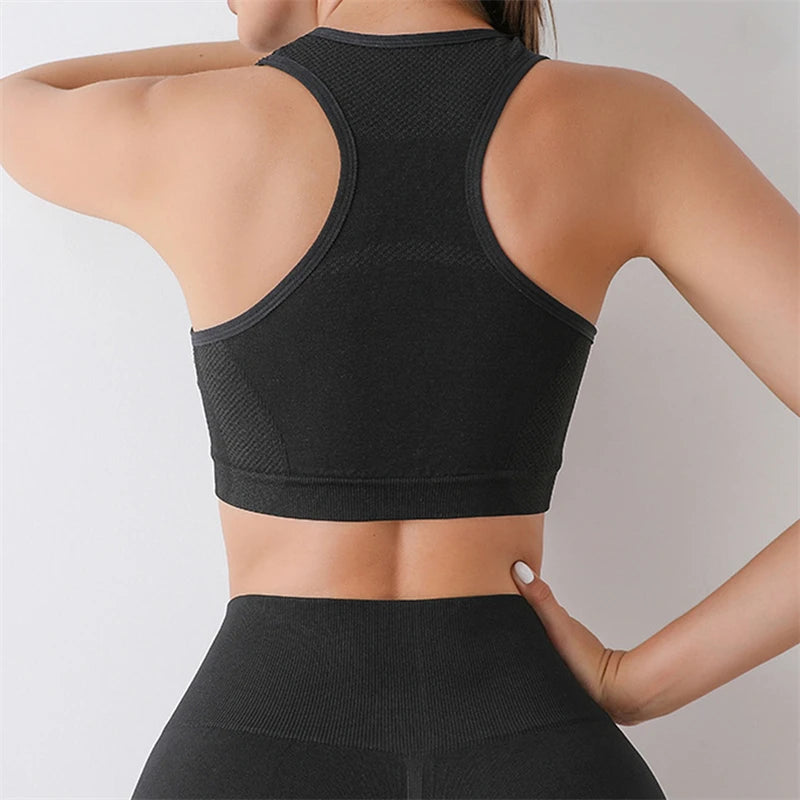 Seamless Women Yoga Set Workout Shirts Sport Shorts Bra Gym Suits Fitness Shorts Crop Top High Waist Running Sports Sets