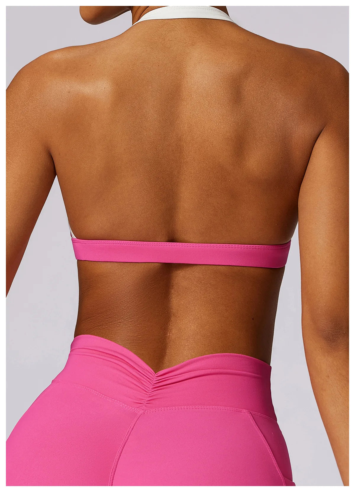 Hanging Neck Shock Absorbing Backless Yoga Suit Bra Quick Drying Sports Bra High Intensity Running and Fitness Vest 8605