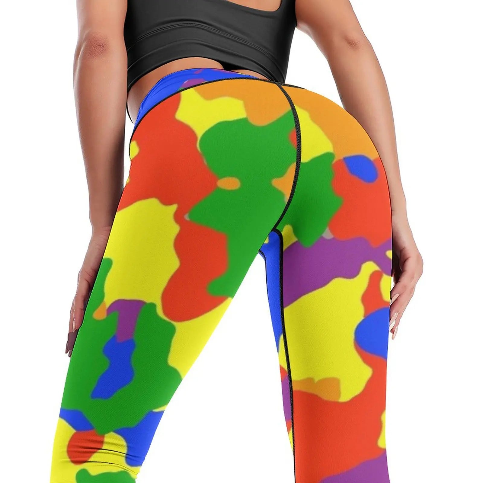 Rainbow Camo Camouflage Leggings sports for Women's sports pants exercise clothing for sportswear for gym Womens Leggings