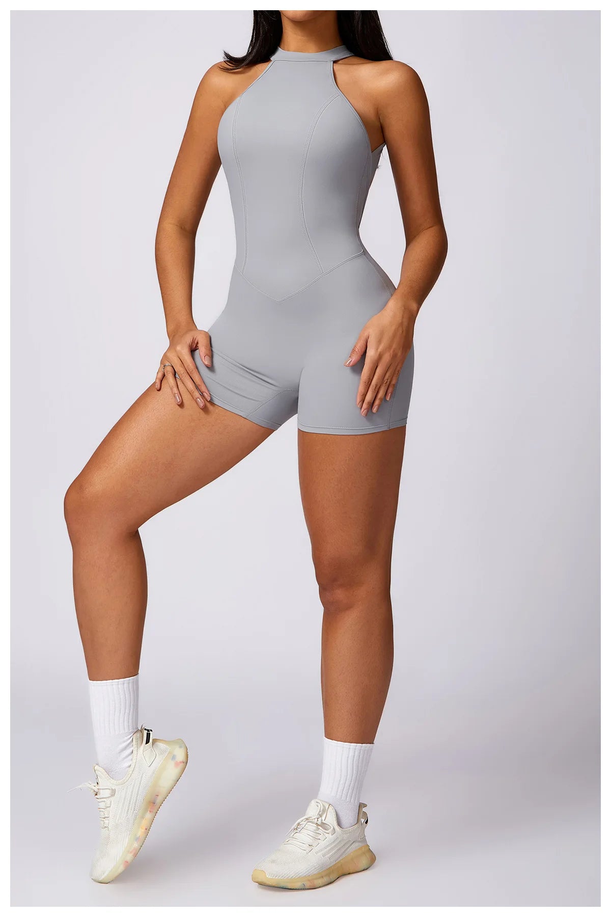 Backless One-Piece Suit Sports Jumpsuit Women Gym Halter Rompers Fitness Yoga Suit Women Overalls Woman Workout Bodysuit Lady