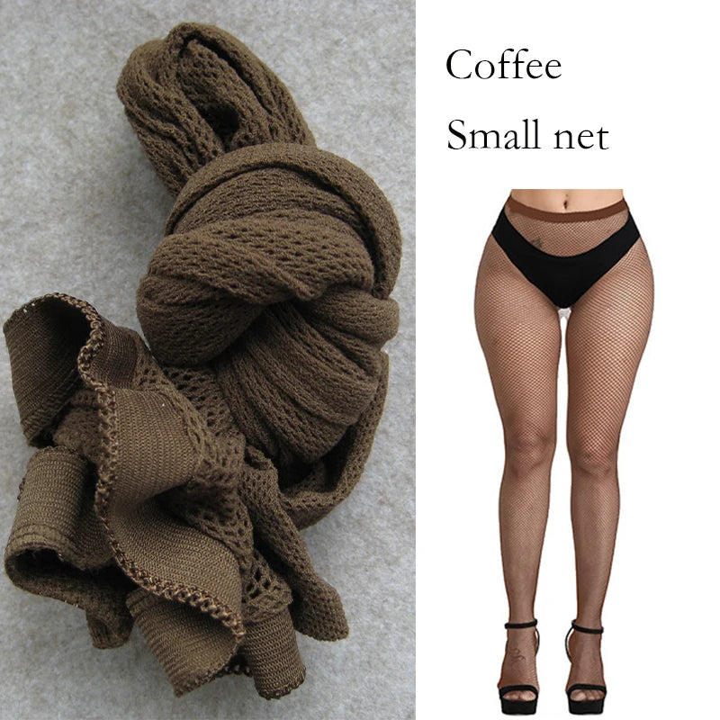 Sexy Fishnet Stocking Women Fish Net Pantyhose Leggings Mesh Hollowed Tights Gyaru Skin Thigh High Socks Winter Warm Hosiery