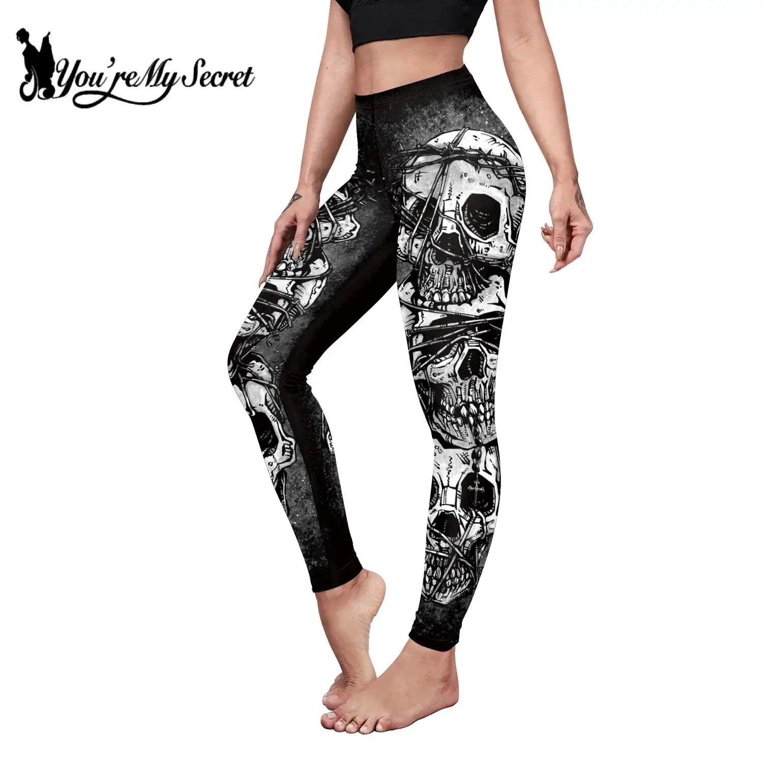 [You're My Secret] 2024 New Camouflage Legging Women Low Waist Sexy Pencil Pants Fashion 3D Printed  Elastic Leggin Wholesale