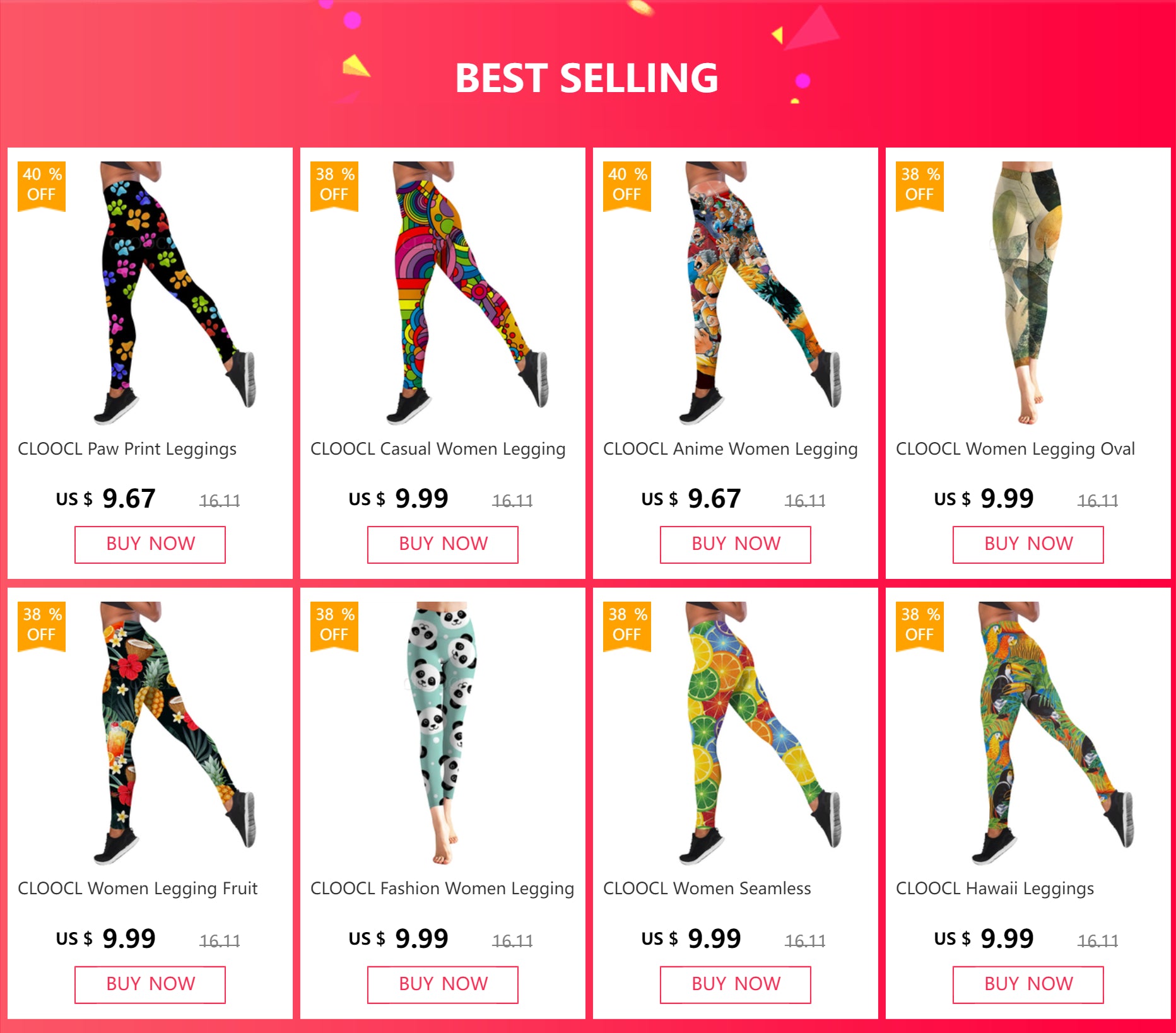 CLOOCL Women Yoga Pants Leggings Tight Trousers Tricolor Curve Pattern Print Sexy Sportswear Y2k Disco Leggings New 2022