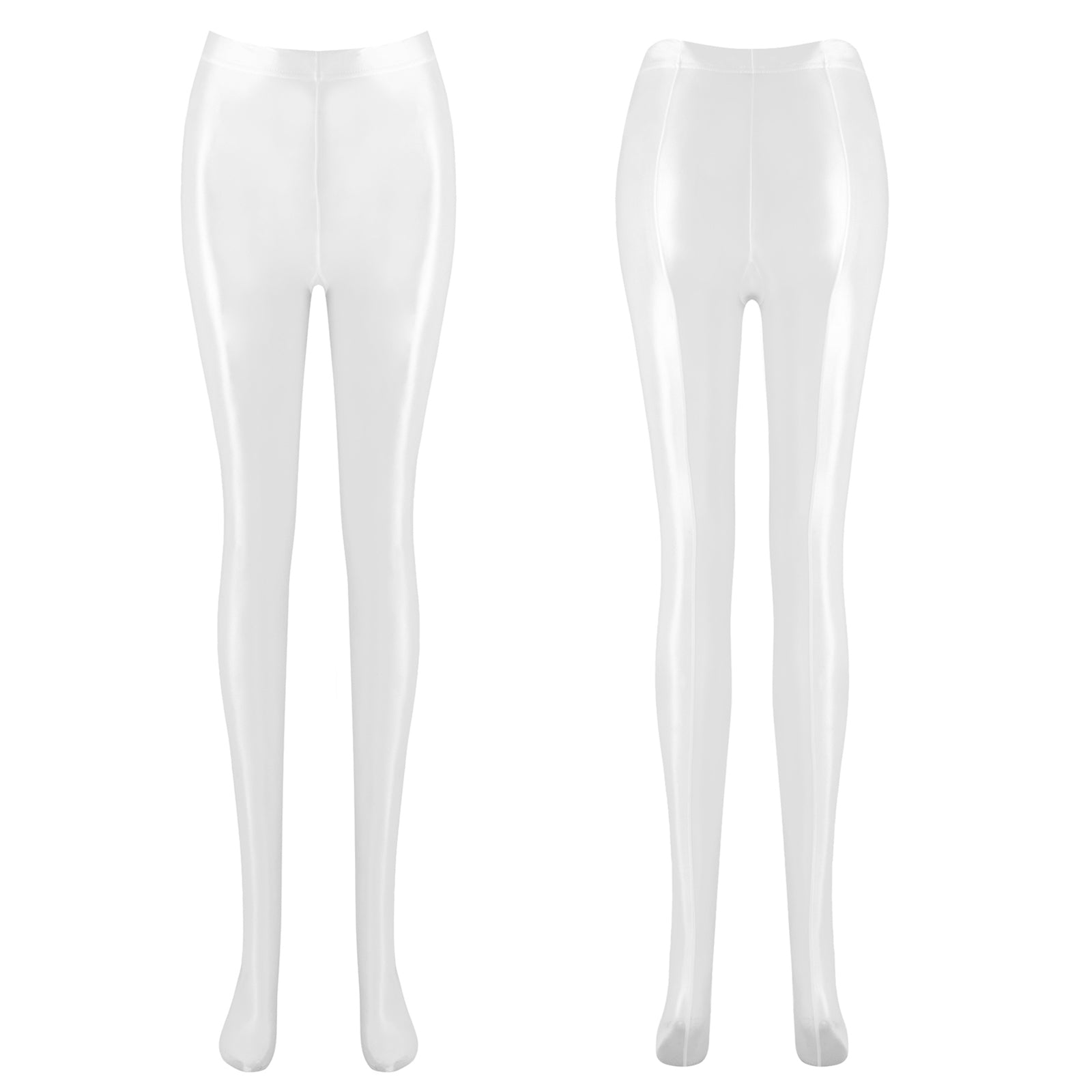 Womens Glossy Pantyhose Pants Smooth Oil Shiny Ballet Dance Yoga Training Fitness Workout Leggings Trousers Tights Clubwear