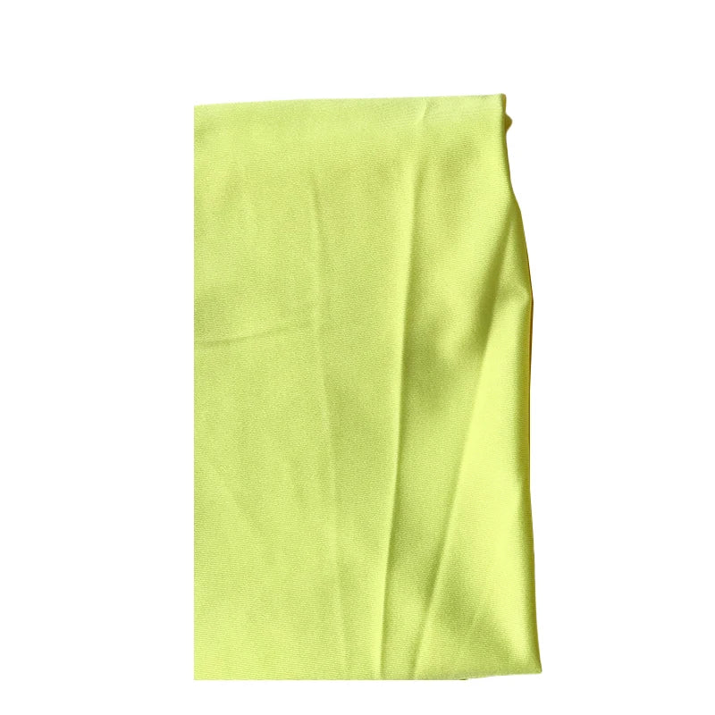 Women's Summer Fluorescent Color Slim Capri Leggings Shiny Stretch Tights Glossy Opaque Neon Leggings for Girls 50-80kg Weight