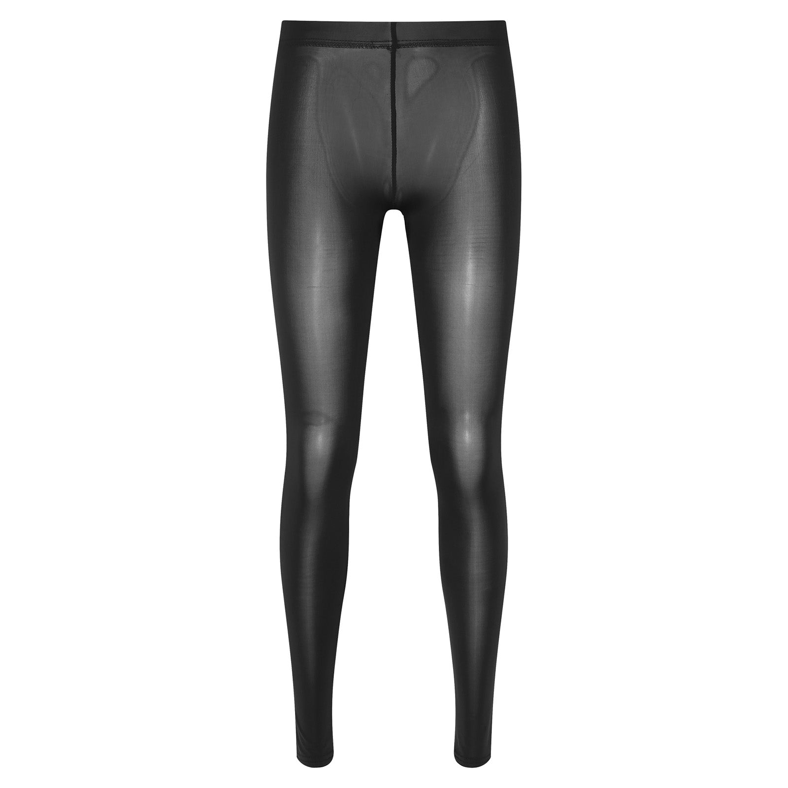 Women High Stretch Ultra Soft Leggings Ice Silk Shiny Yoga Pants Elastic Sexy Slim Pants Transparent Breathable Comfort Leggings