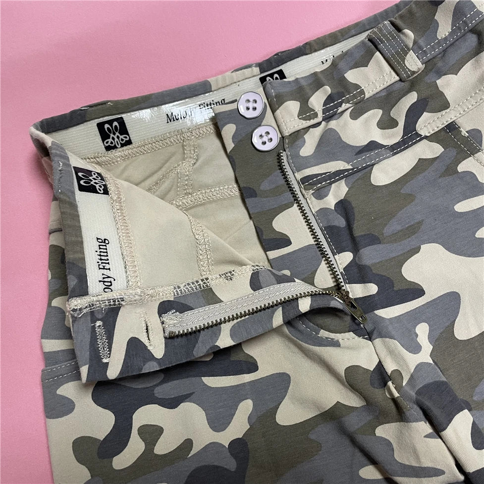 Shascullfites Camouflage Leggings for Women Casual Leggings for Fitness Push-up and Butt Lift Silicone Shapewear